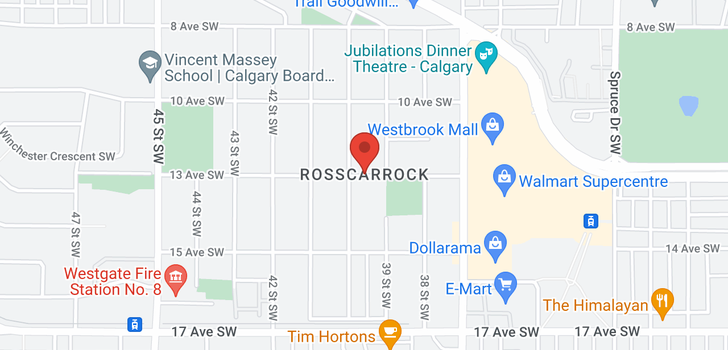 map of 59 ROSSMERE RD SW